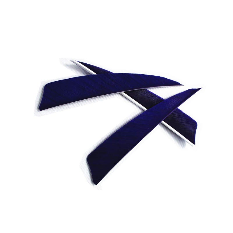 Letszhu Archery Arrows Feather Fletching 4 Inch Real Turkey Vanes for Hunting Target Shooting (25 Pack) (Purple) - Image 3